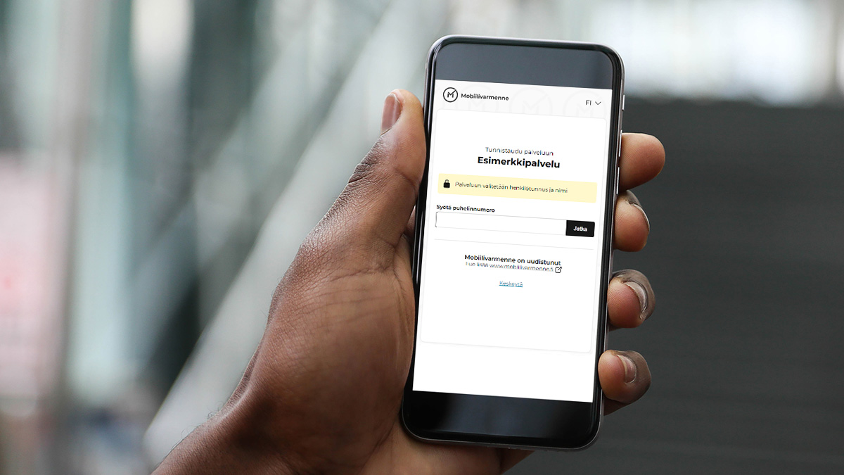 Mobiilivarmenne uudistuu – tunnistusnäkymä muuttuu 14.1. alkaen